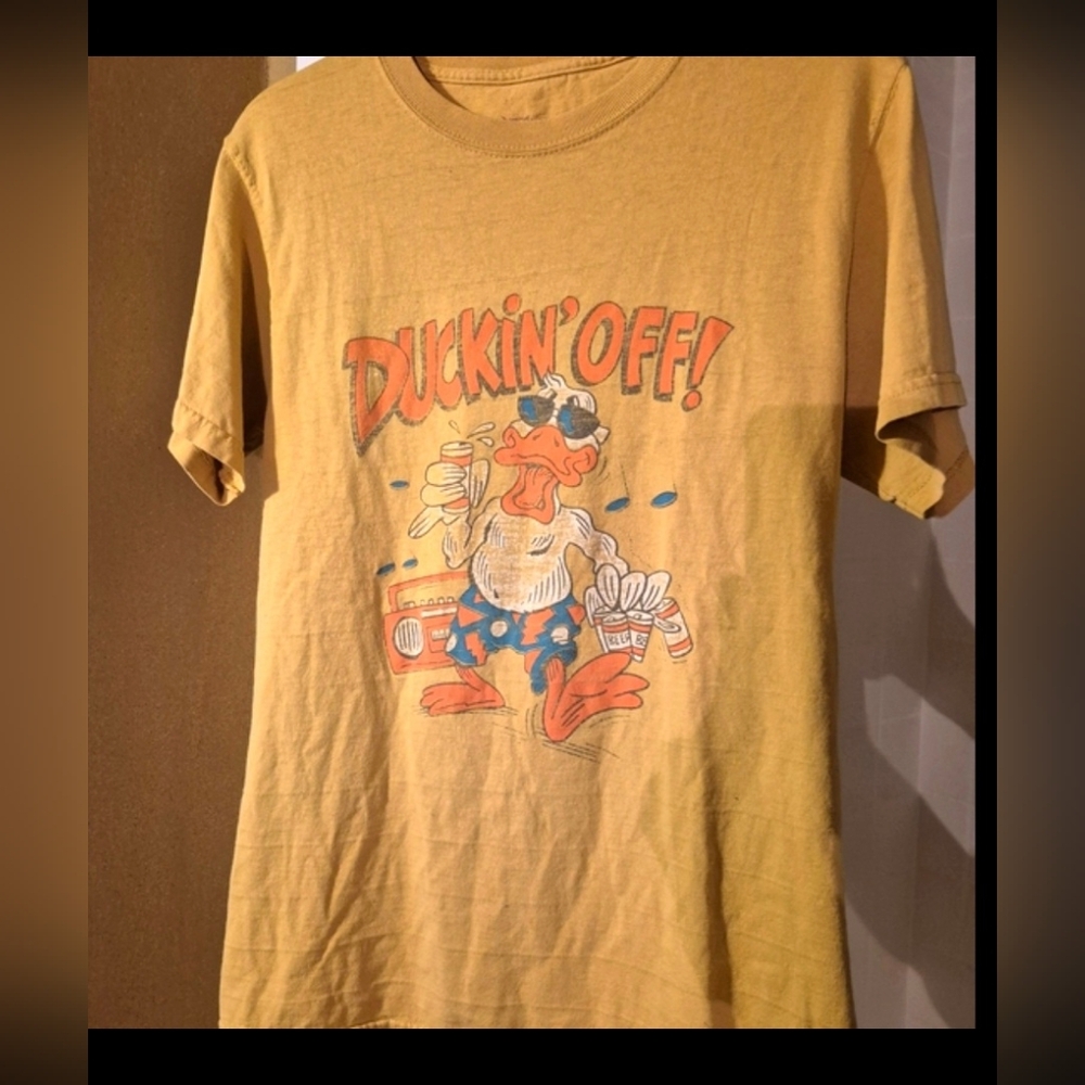 Duckin' Off Kids Yellow Graphic T-Shirt